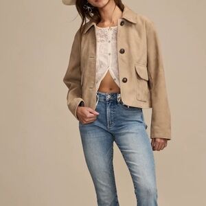 Suede Leather Jacket M
